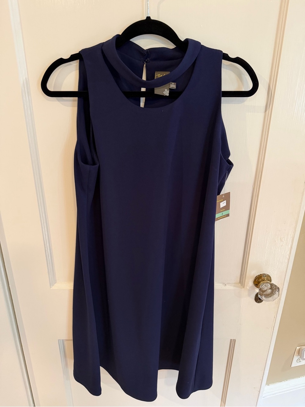 Taylor Sleeveless Navy Shift Dress